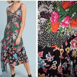 Anthropolgie Maeve Violette Floral Dress